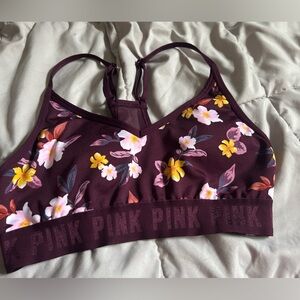 Ultimate PINK VS floral sports bra